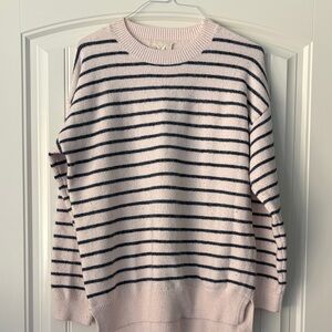 Thread & Supply Pink and Black Striped Sweater